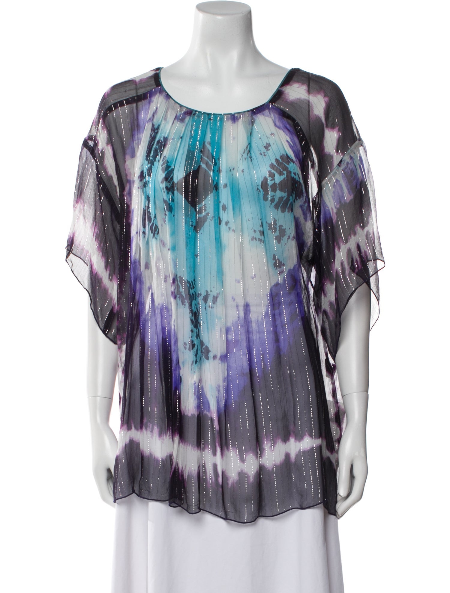 Anna Sui Silk Printed Tunic