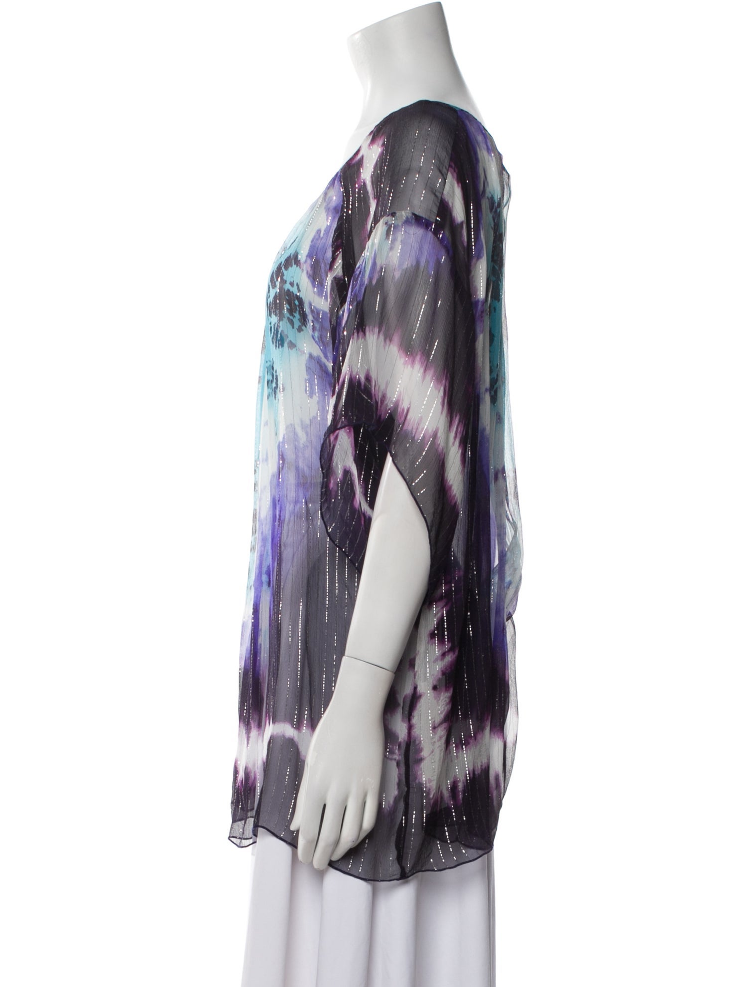 Anna Sui Silk Printed Tunic