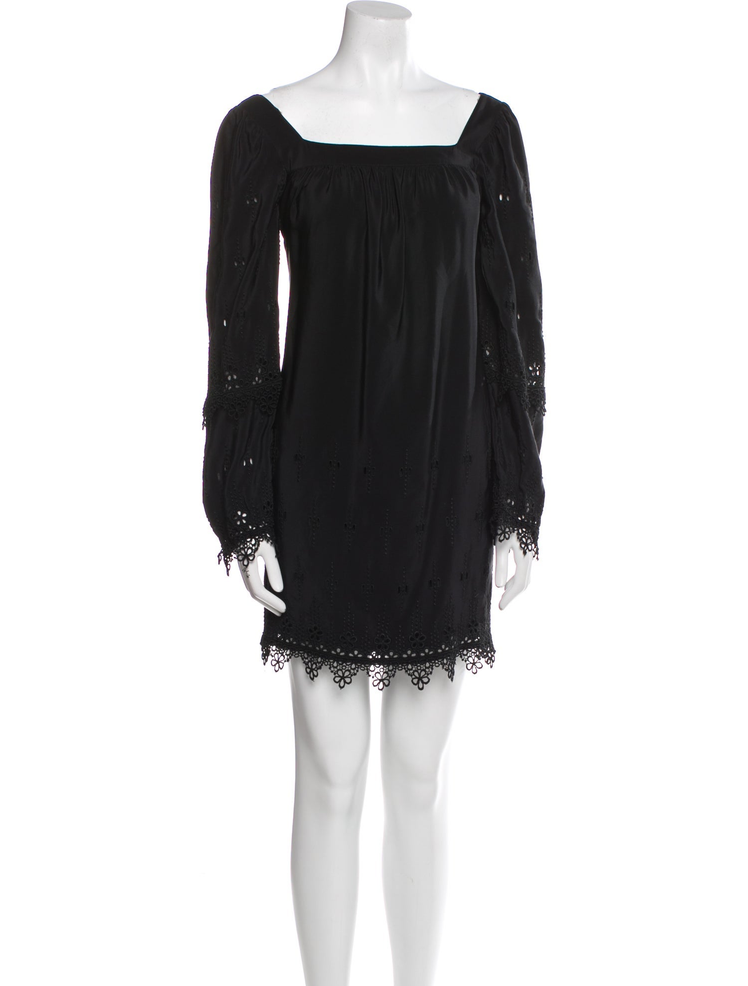 Anna Sui Square Neckline Mini Dress