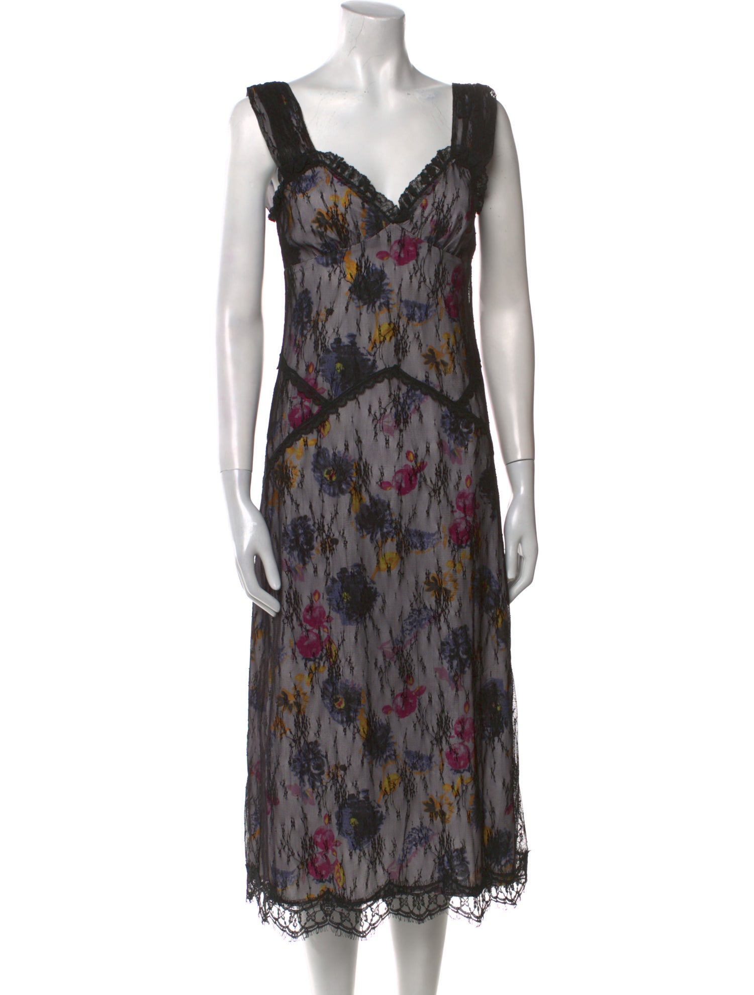 Anna Sui Printed Midi Length Dress
