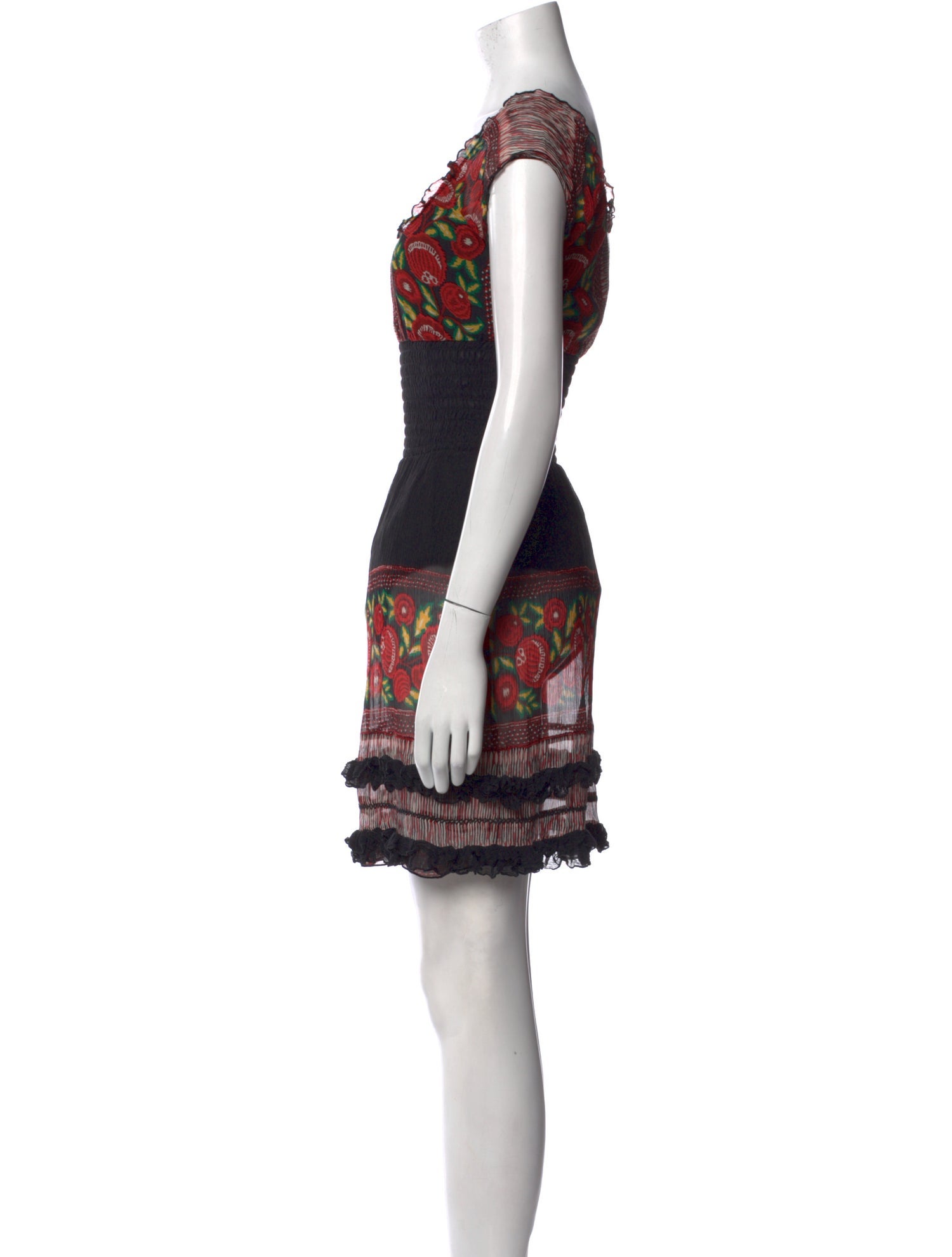 Anna Sui Silk Mini Dress