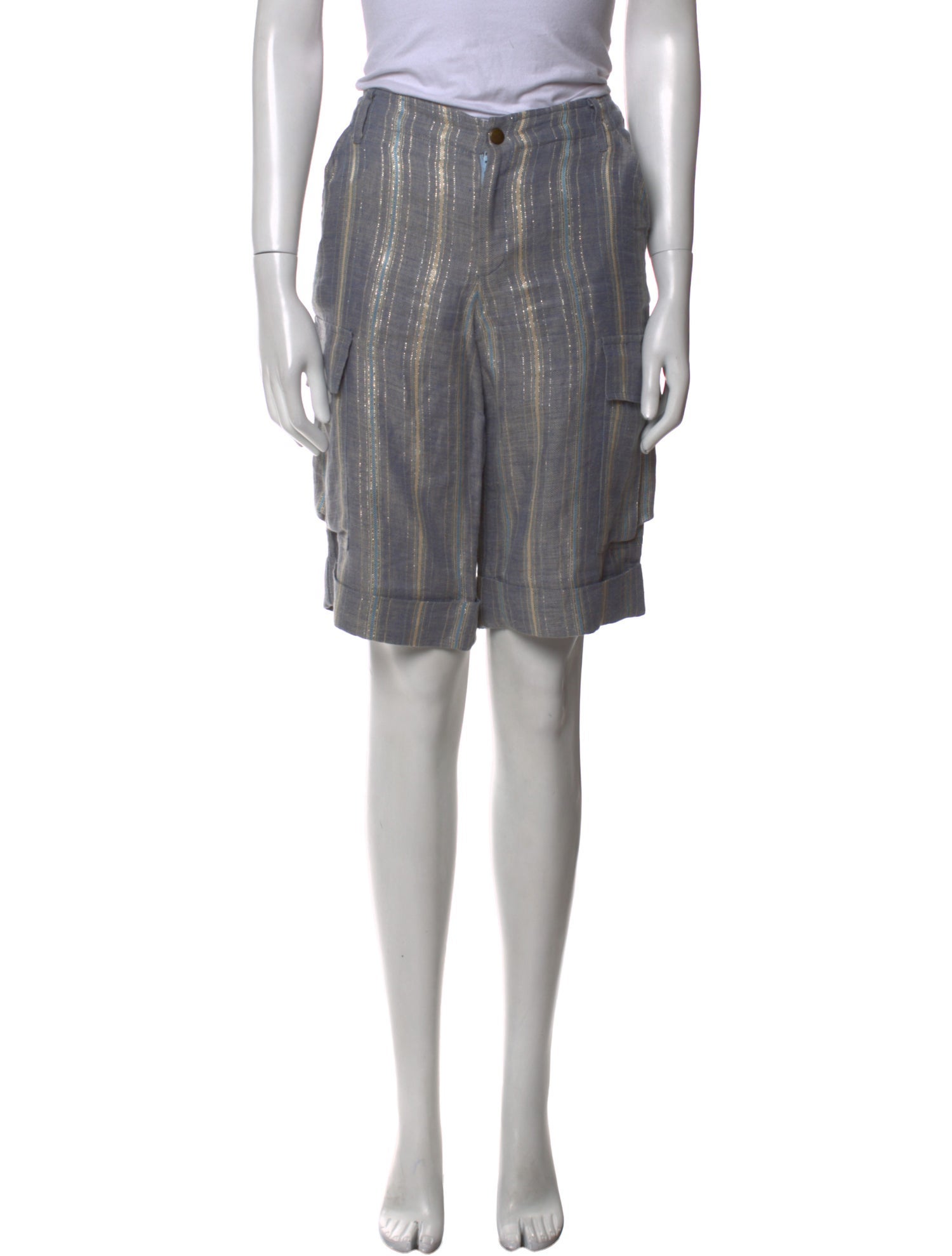 Anna Sui Linen Knee-Length Shorts