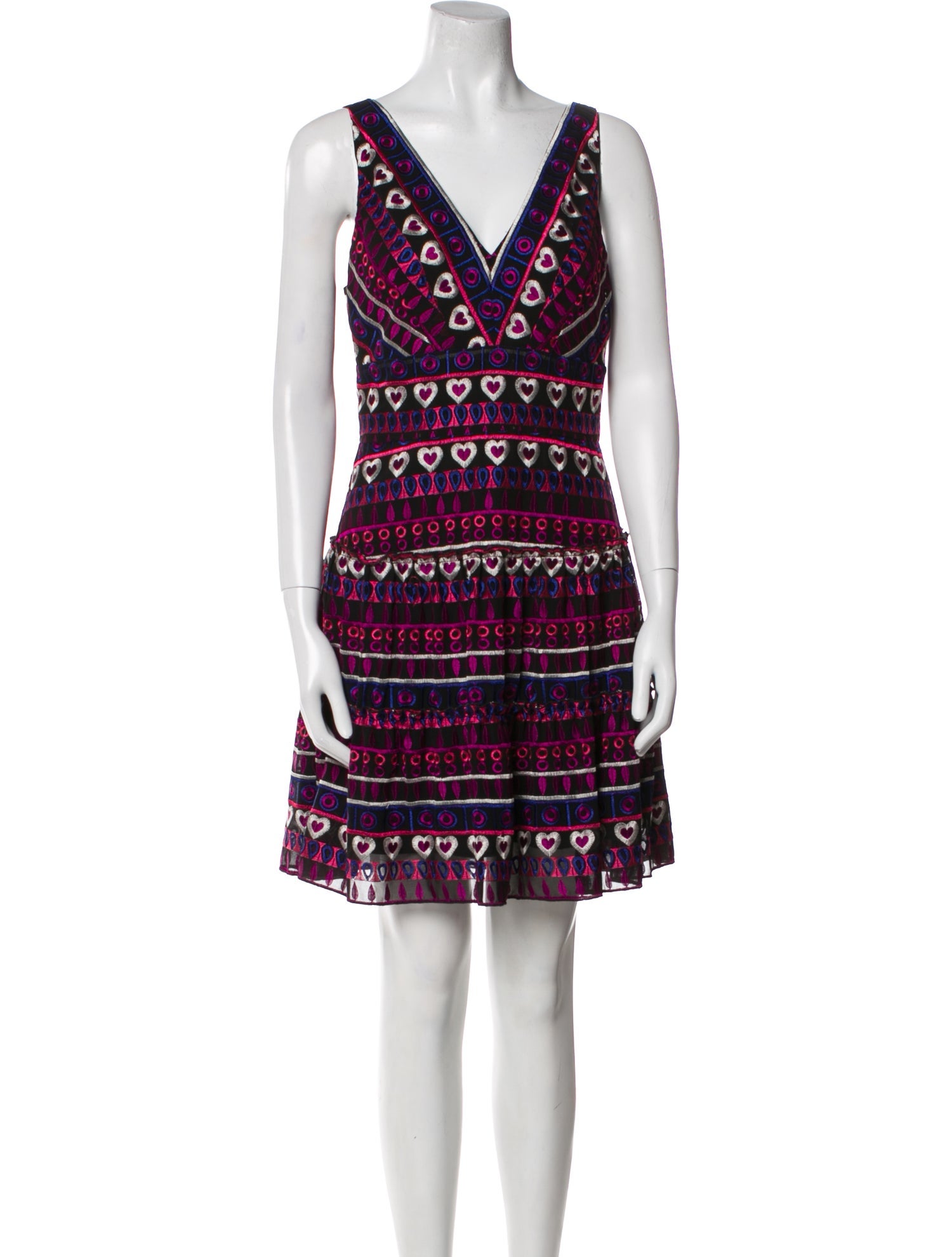 Anna Sui Printed Mini Dress