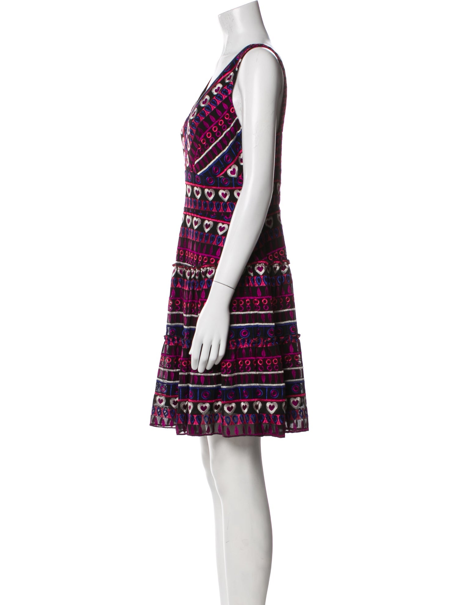 Anna Sui Printed Mini Dress