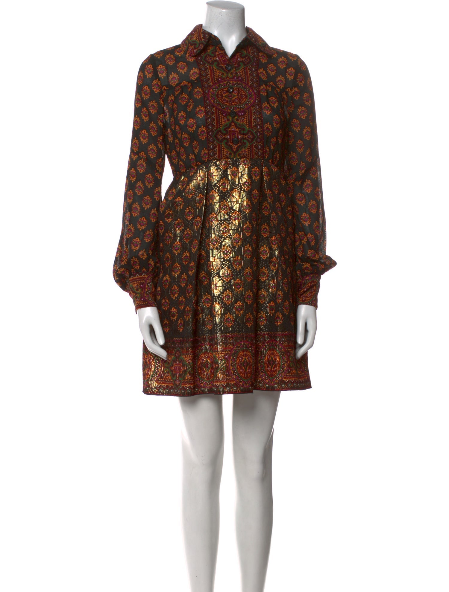 Anna Sui Silk Knee-Length Dress