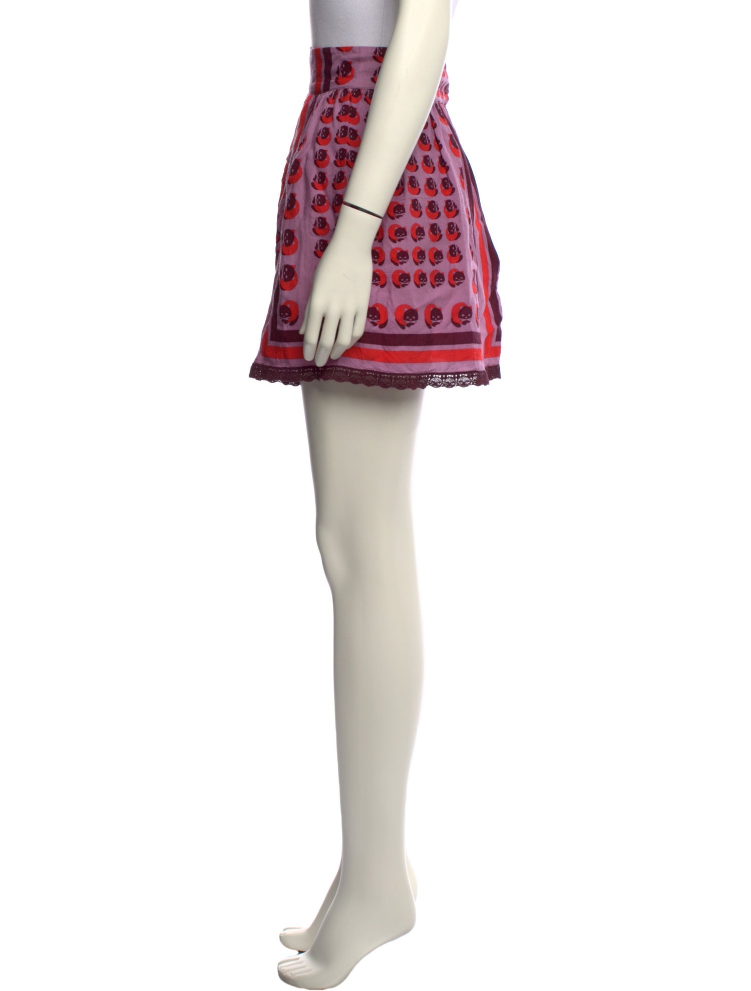 Anna Sui Bamboo Mini Skirt