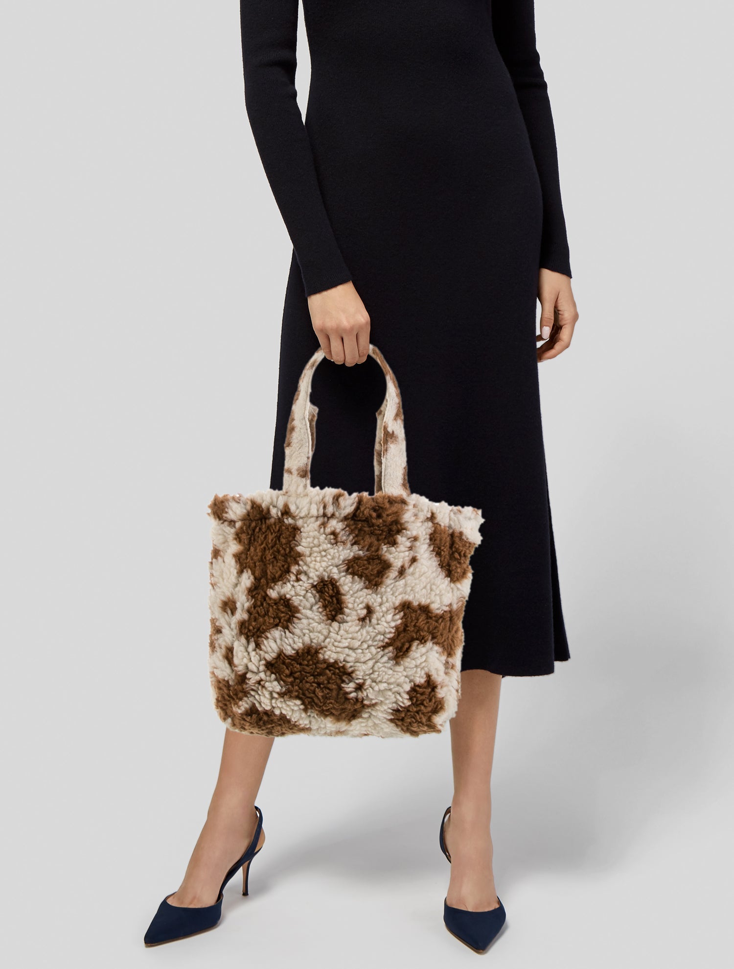 Anna Sui Faux Fur Tote w/ Tags