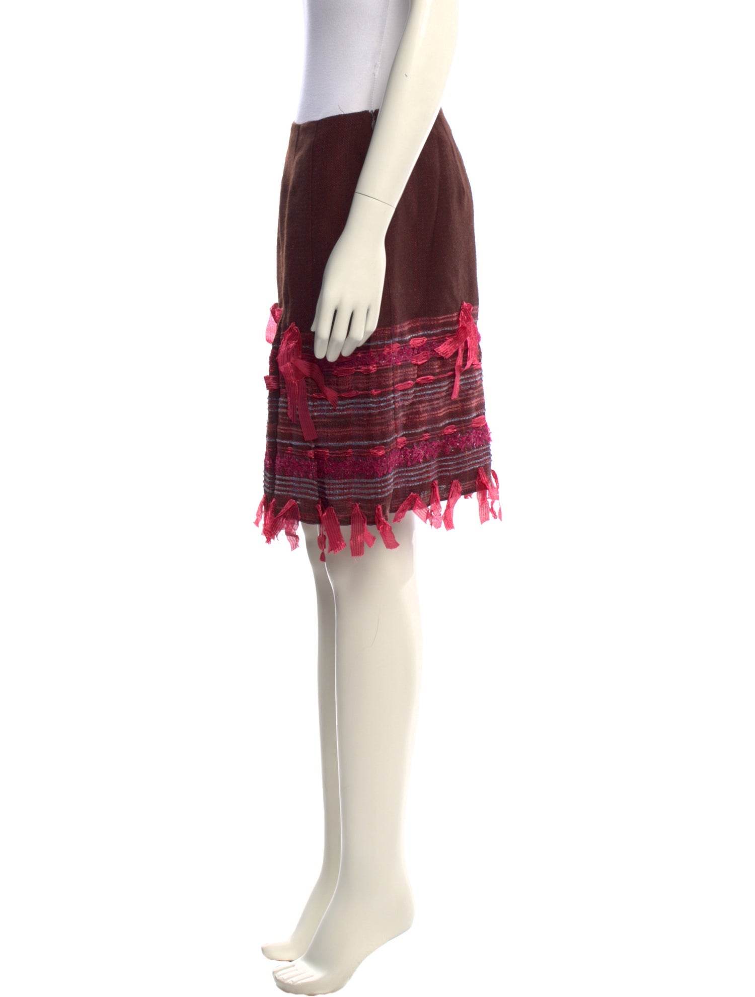 Anna Sui Wool Mini Skirt