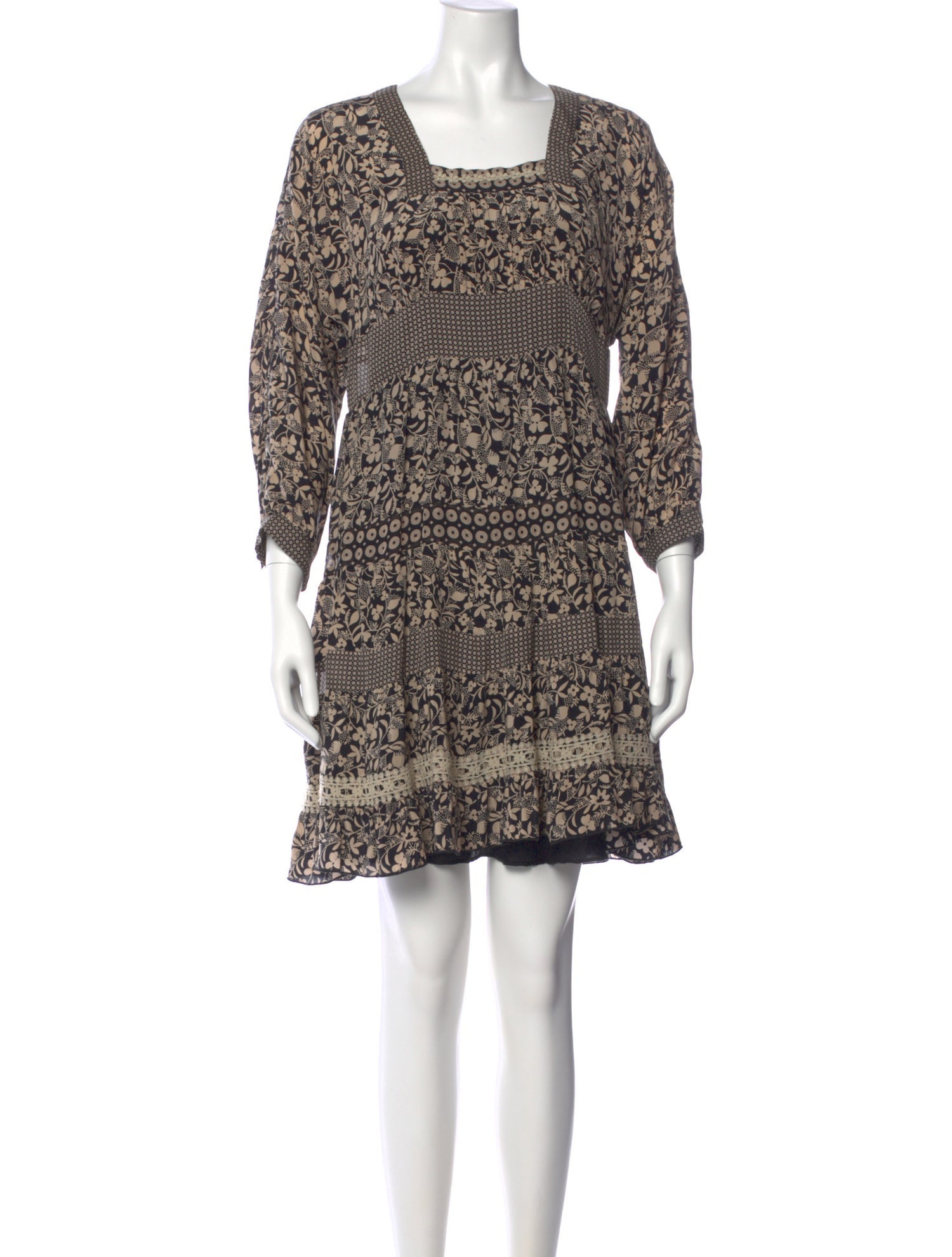 Anna Sui Silk Mini Dress