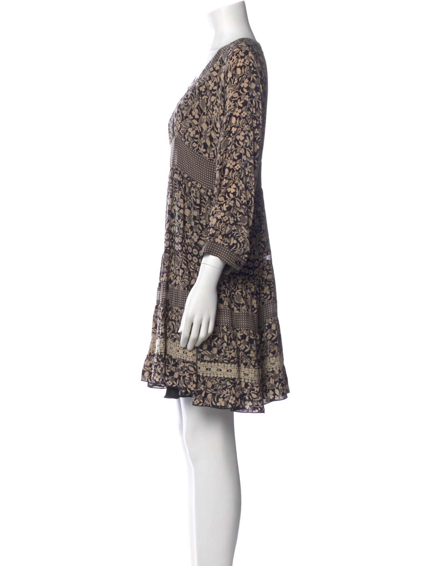 Anna Sui Silk Mini Dress
