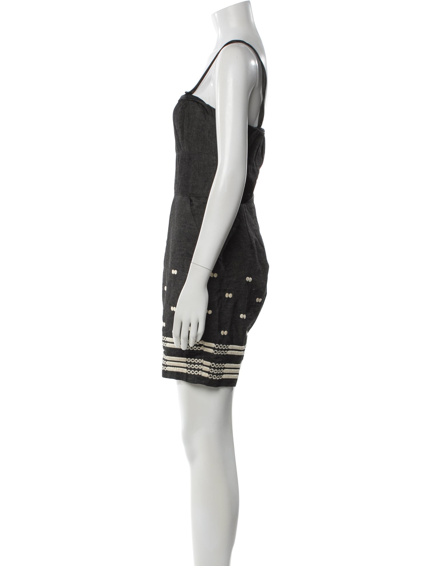 Anna Sui Printed Square Neckline Romper