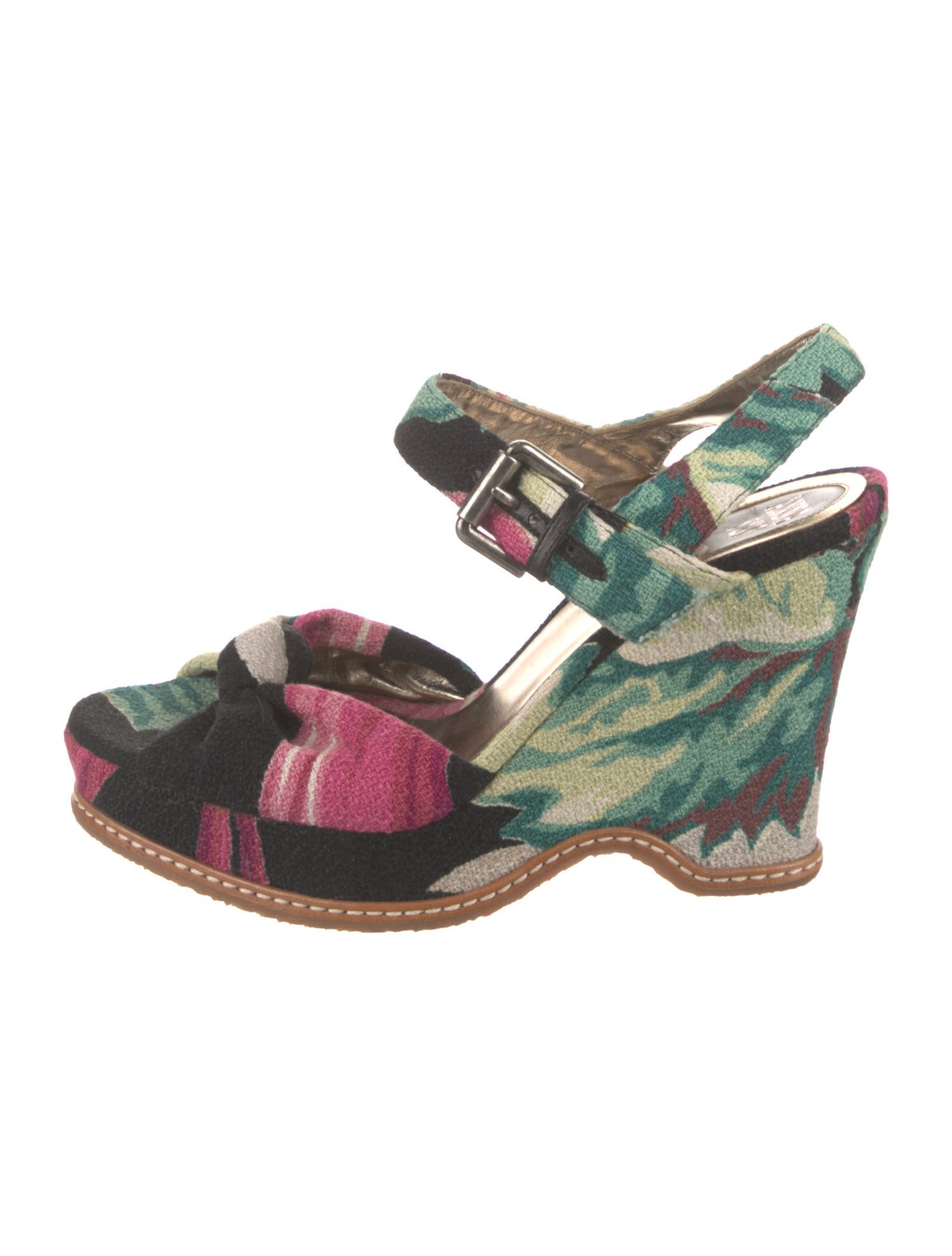 Anna Sui Printed Sandals