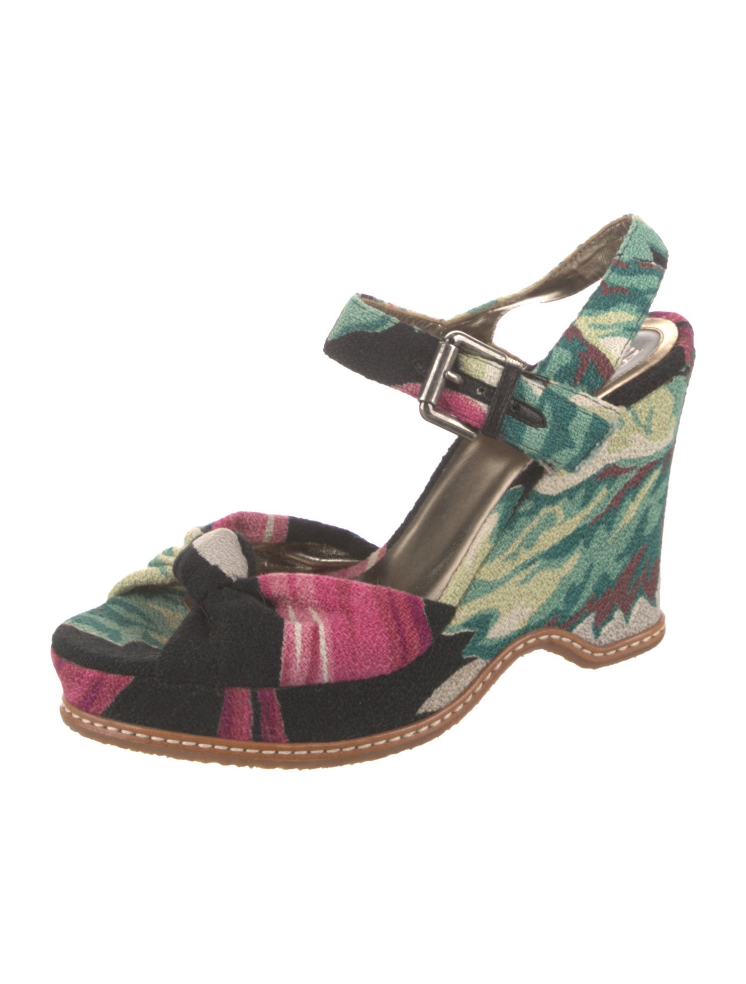 Anna Sui Printed Sandals