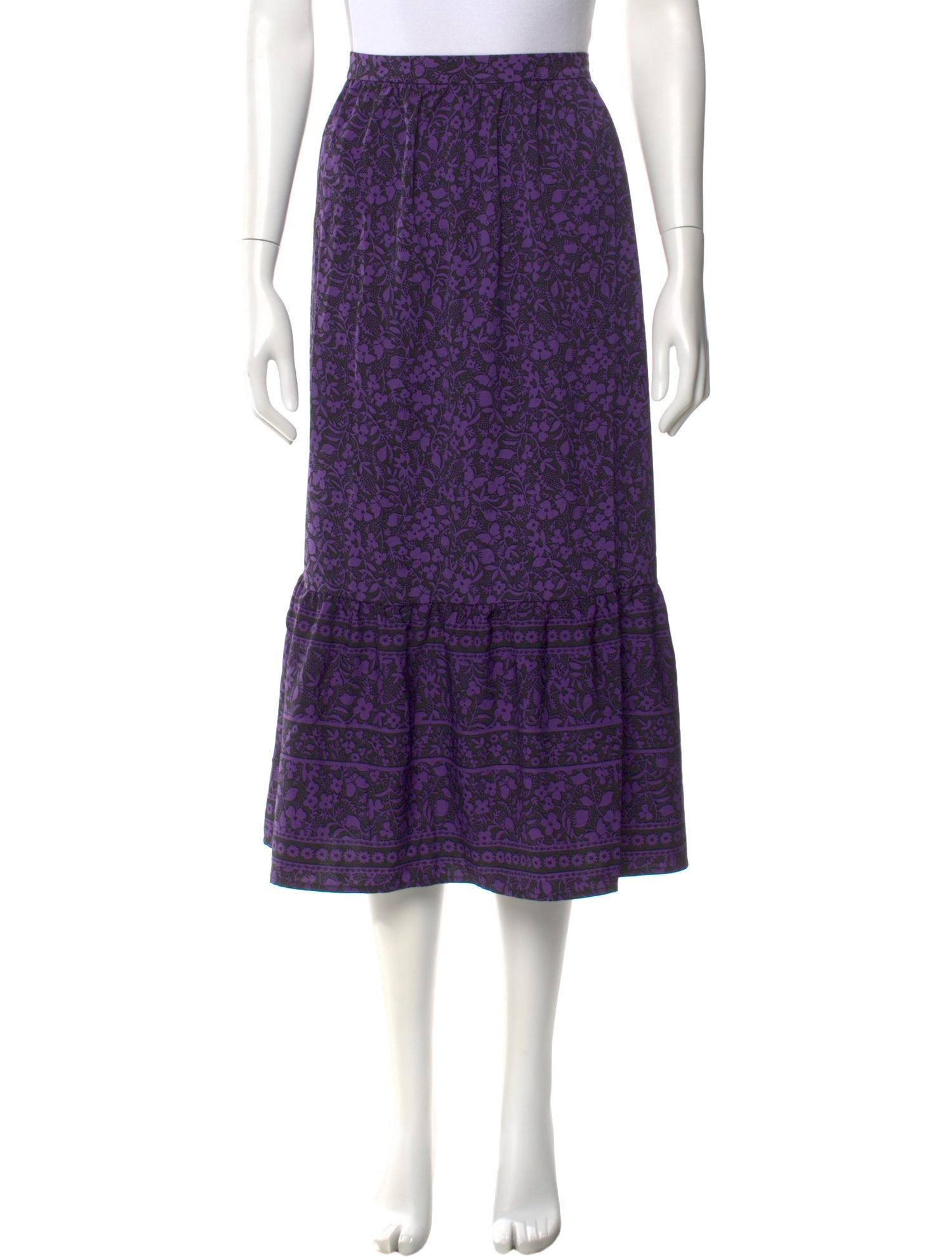 Anna Sui Printed Midi Length Skirt