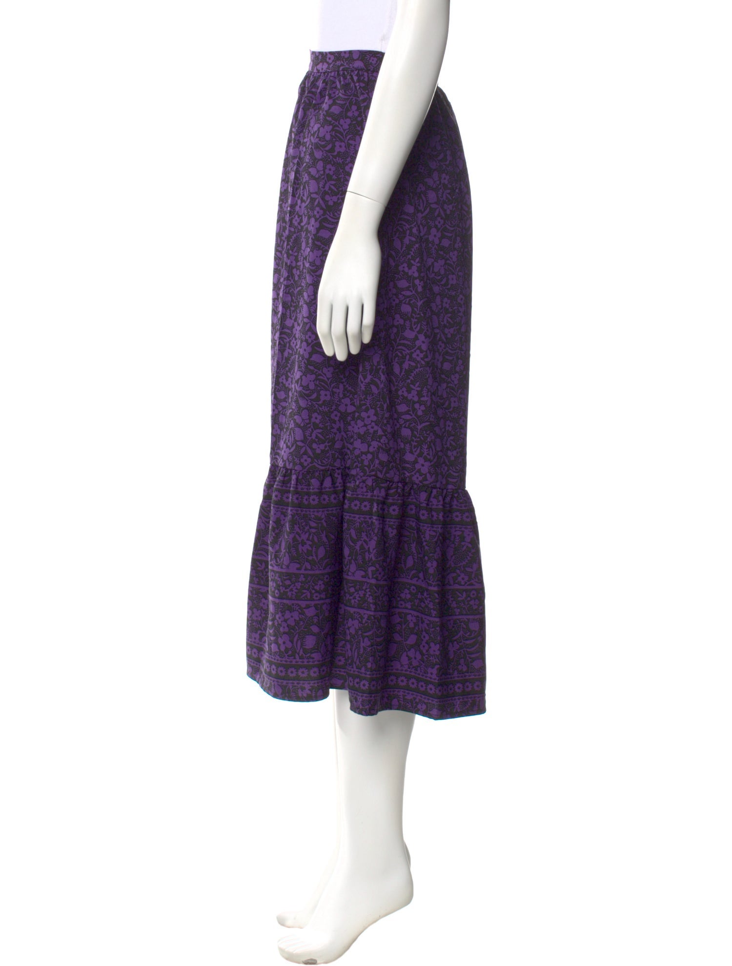 Anna Sui Printed Midi Length Skirt