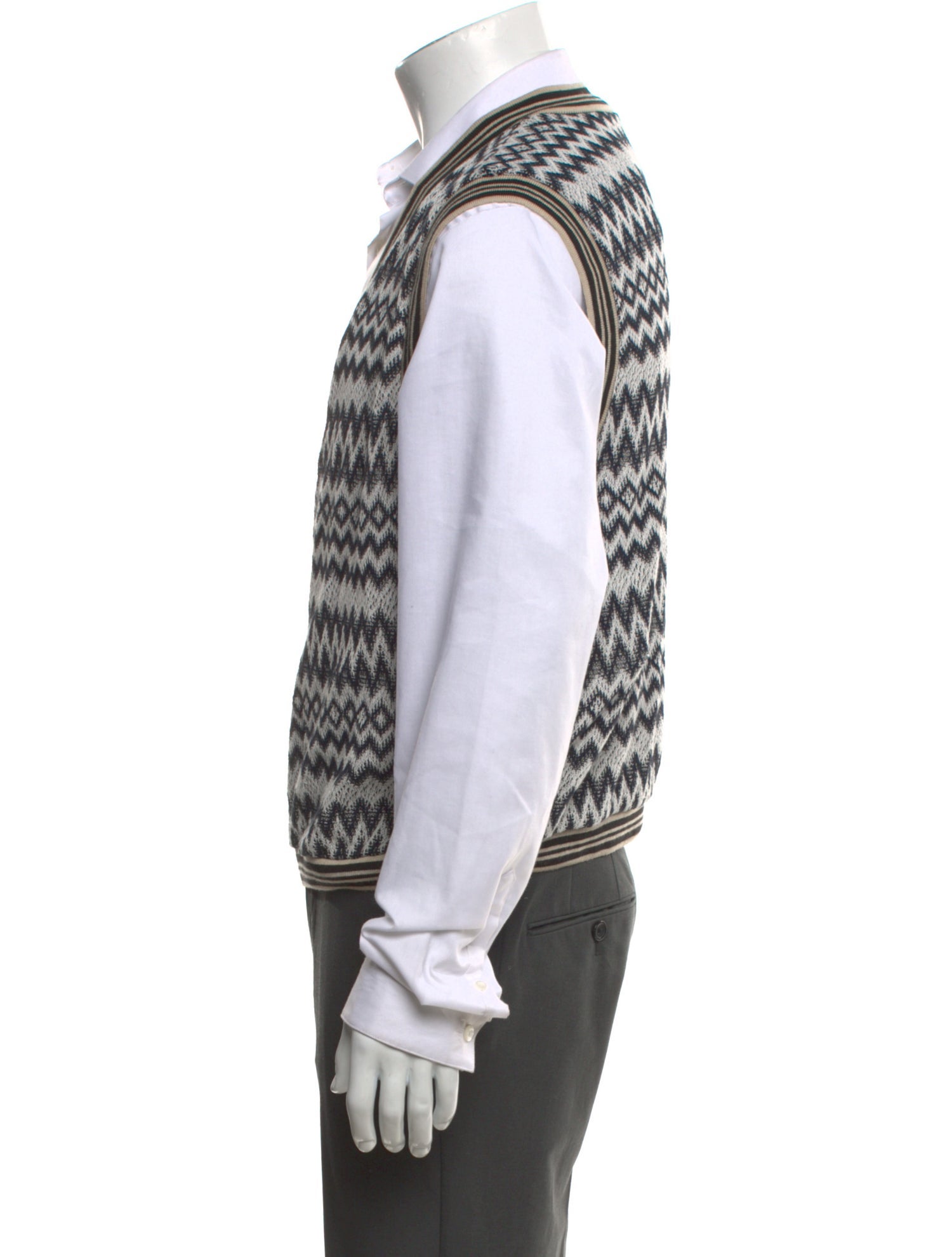 Anna Sui Patterned V-Neck Sweater Vest