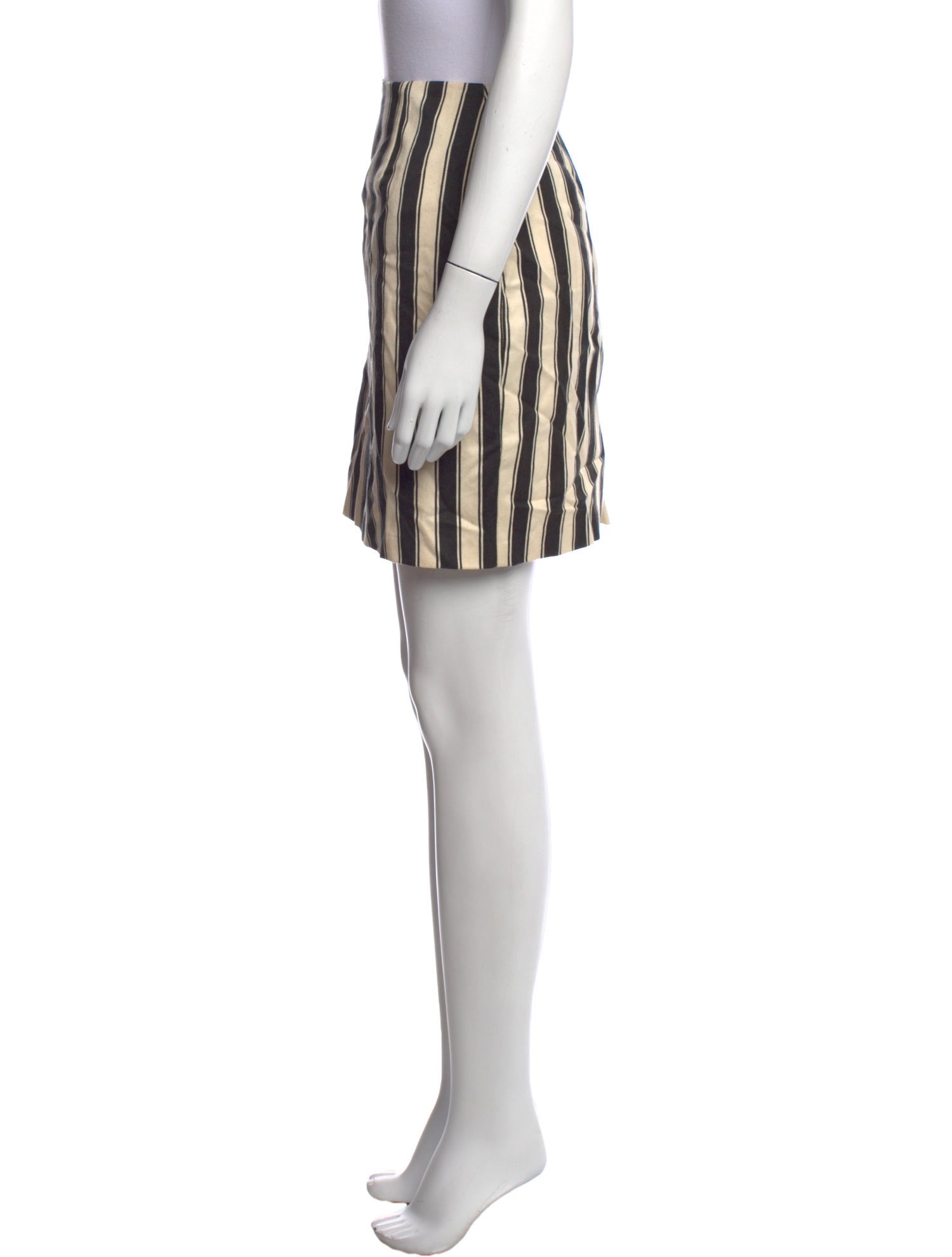 Anna Sui Striped Mini Skirt