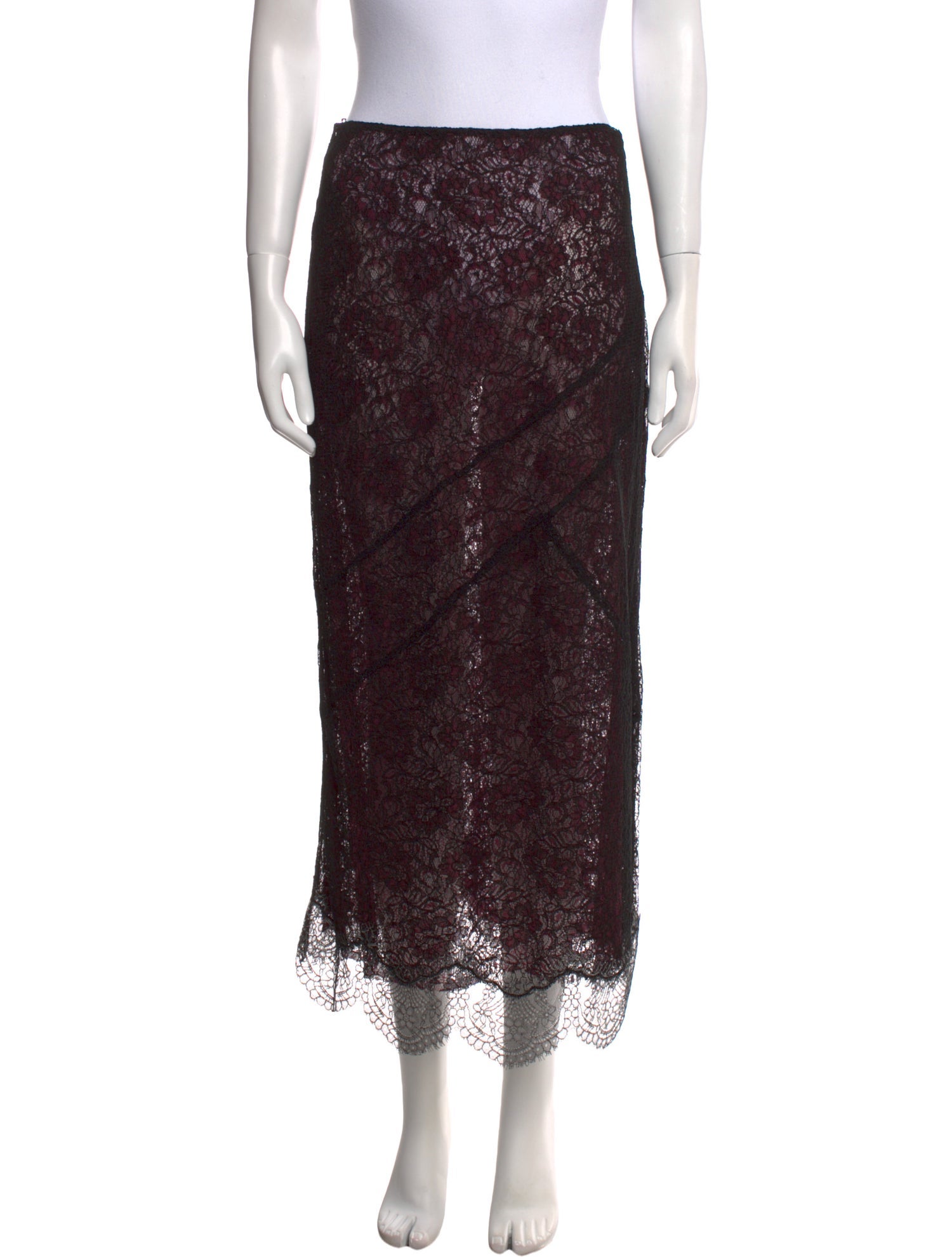 Anaïs Jourden Nylon Midi Length Skirt