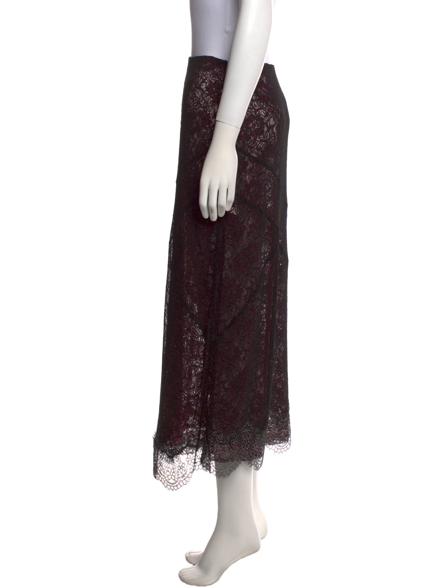 Anaïs Jourden Nylon Midi Length Skirt