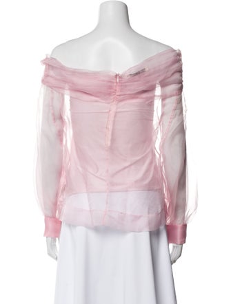 Anaïs Jourden Silk Off-The-Shoulder Blouse