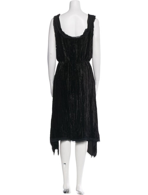 Anaïs Jourden Scoop Neck Midi Length Dress