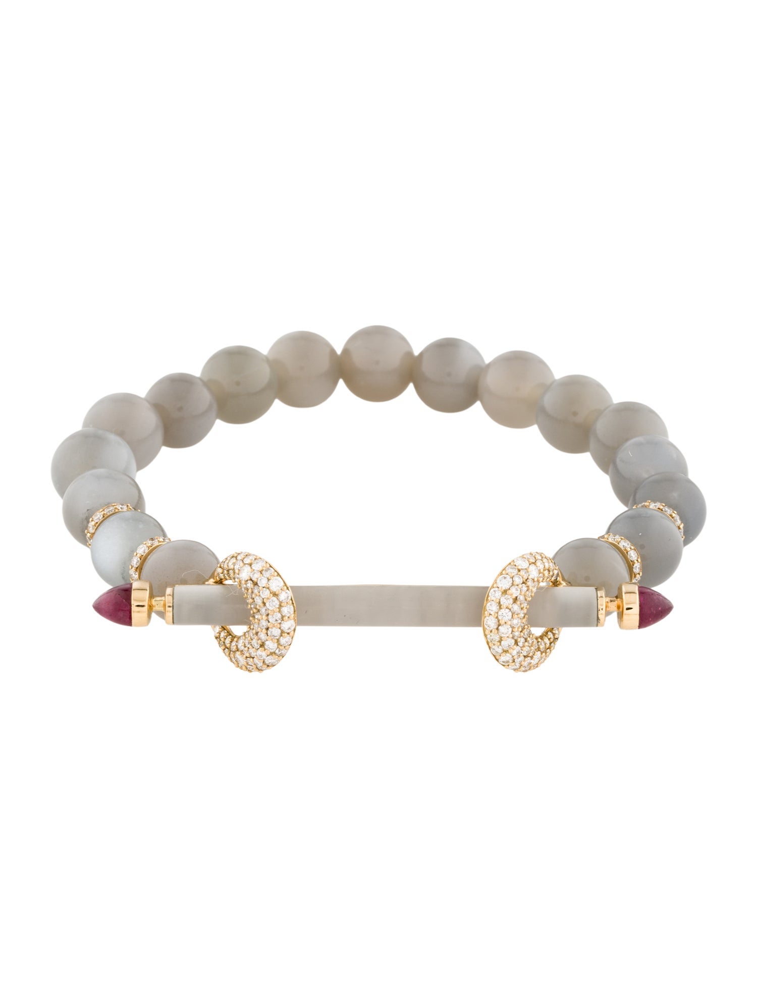 ANANYA 18K Multistone & Diamond Chakra Bracelet
