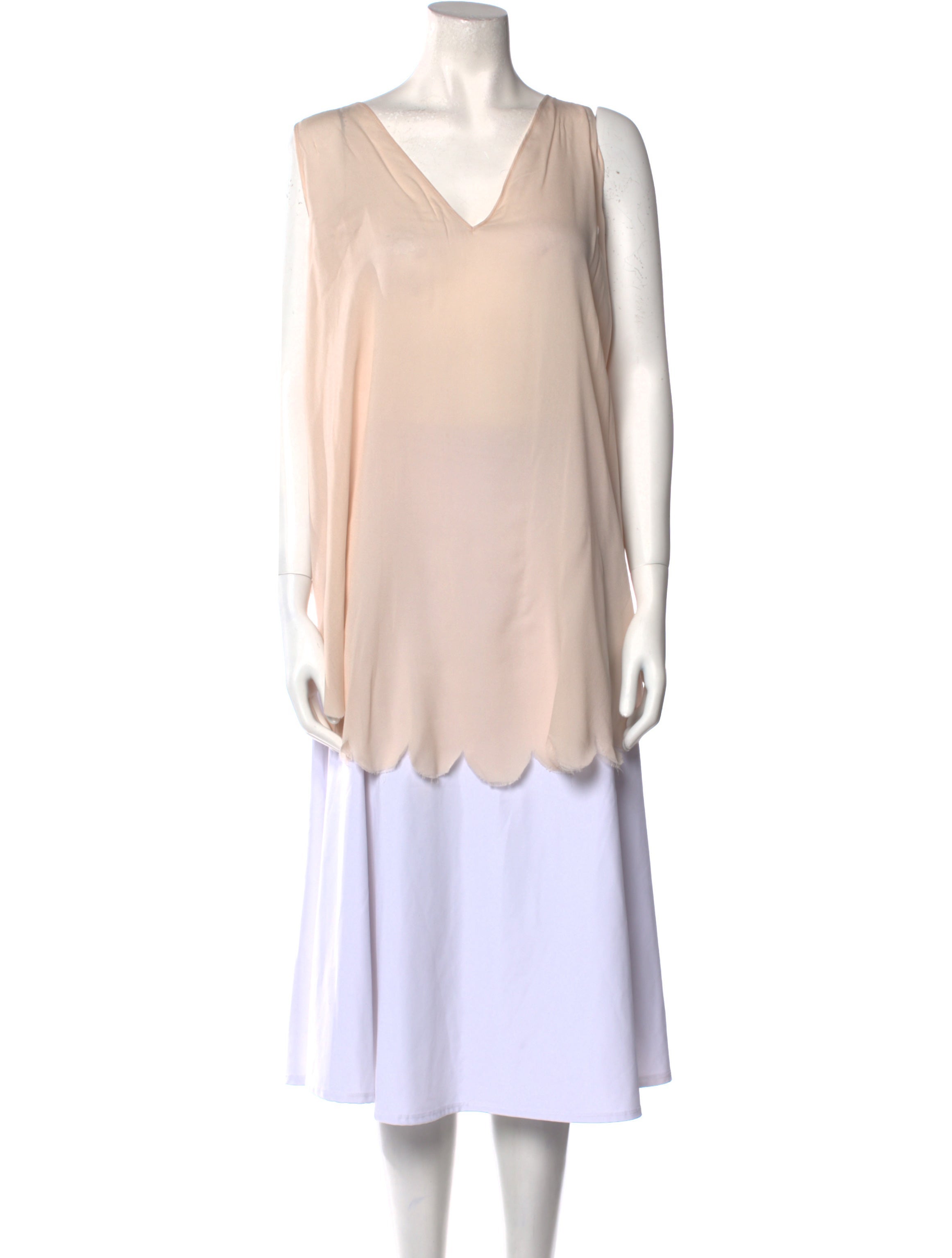 Antonio Berardi Silk V-Neck Tunic