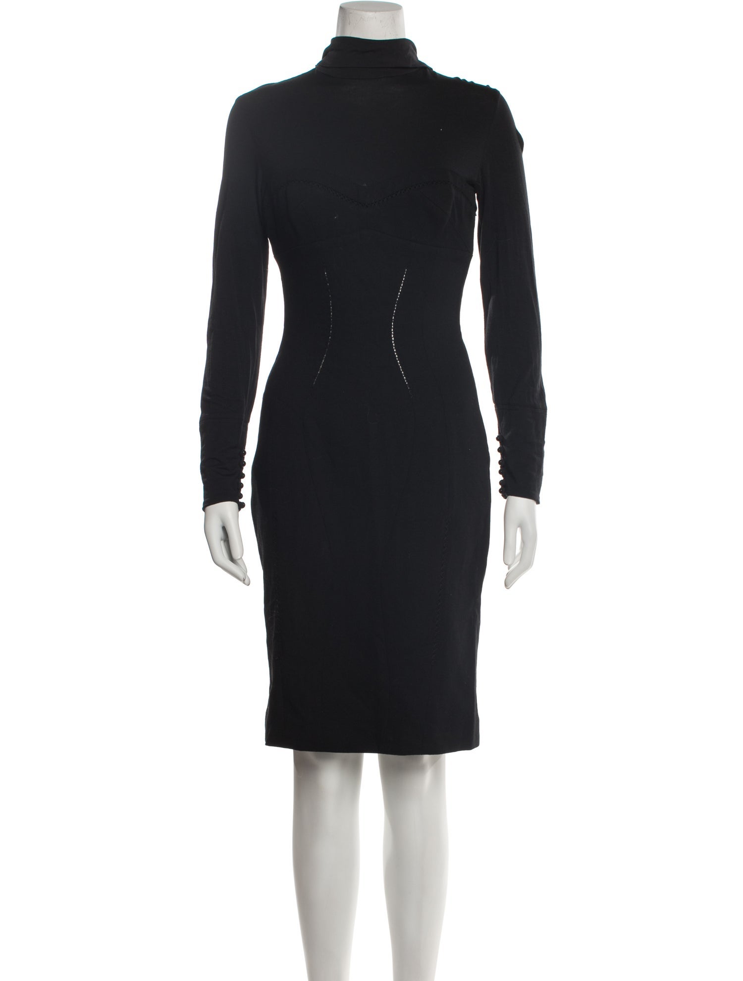Antonio Berardi Virgin Wool Knee-Length Dress