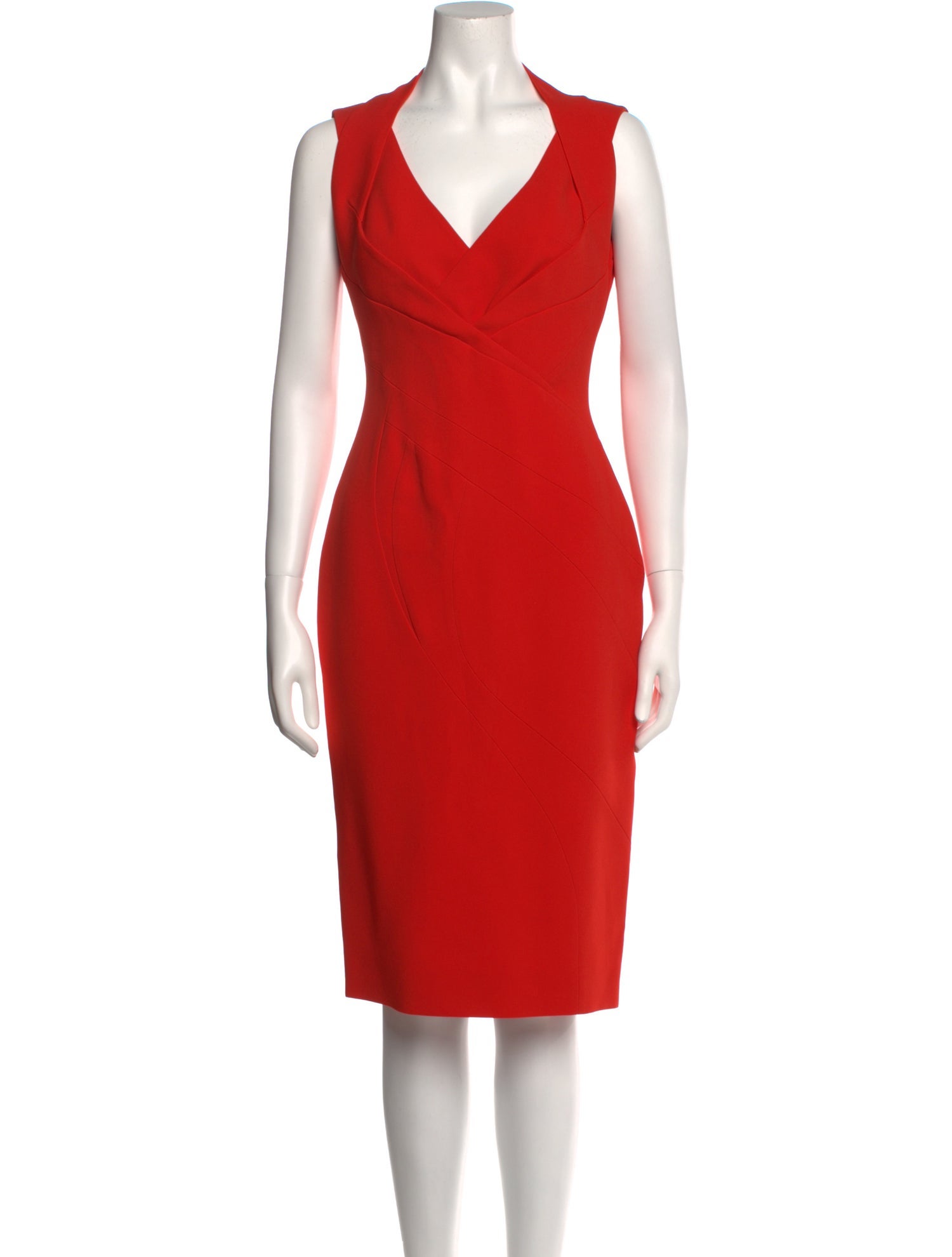Antonio Berardi V-Neck Midi Length Dress