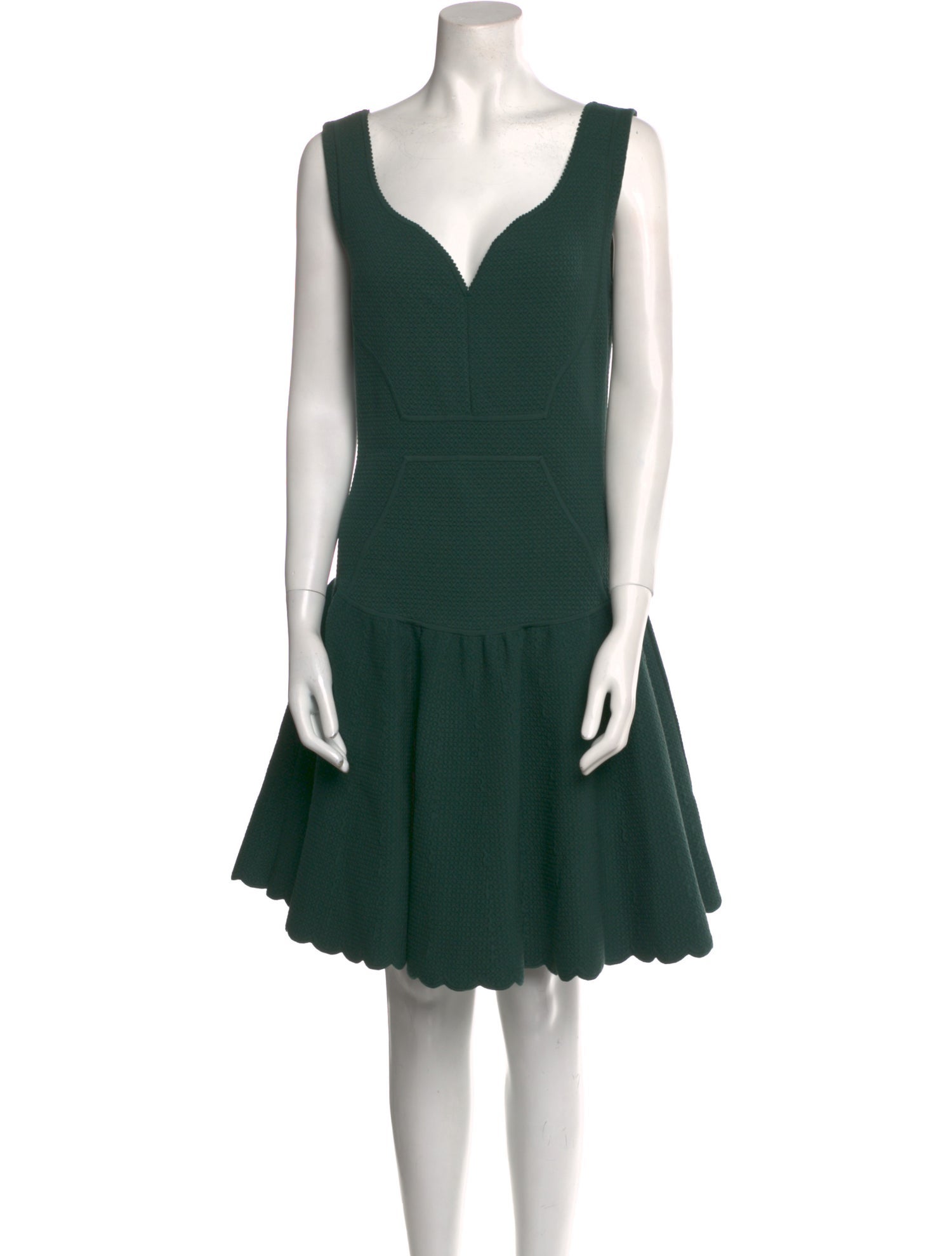 Antonio Berardi V-Neck Knee-Length Dress