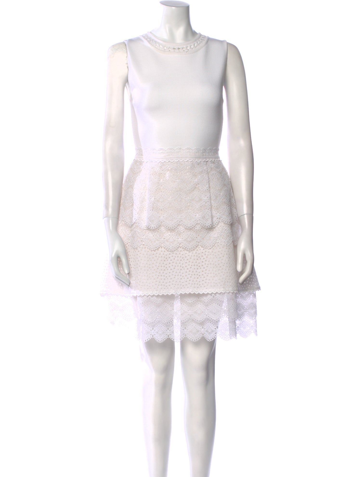 Antonio Berardi Lace Pattern Mini Dress