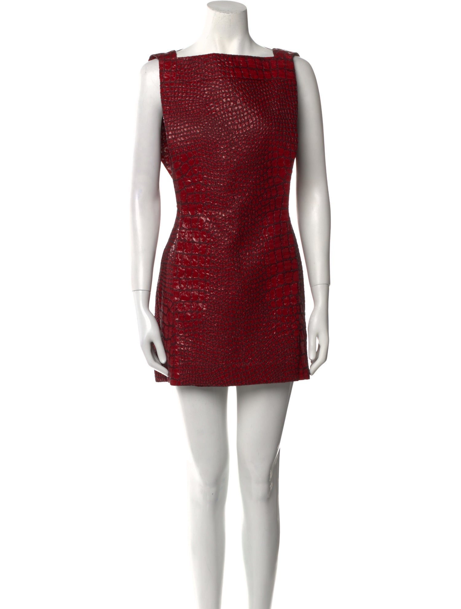 Antonio Berardi Square Neckline Mini Dress