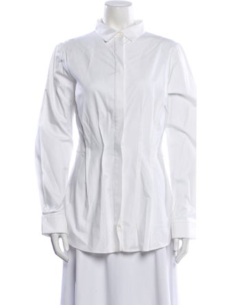 Antonio Berardi Long Sleeve Button-Up Top