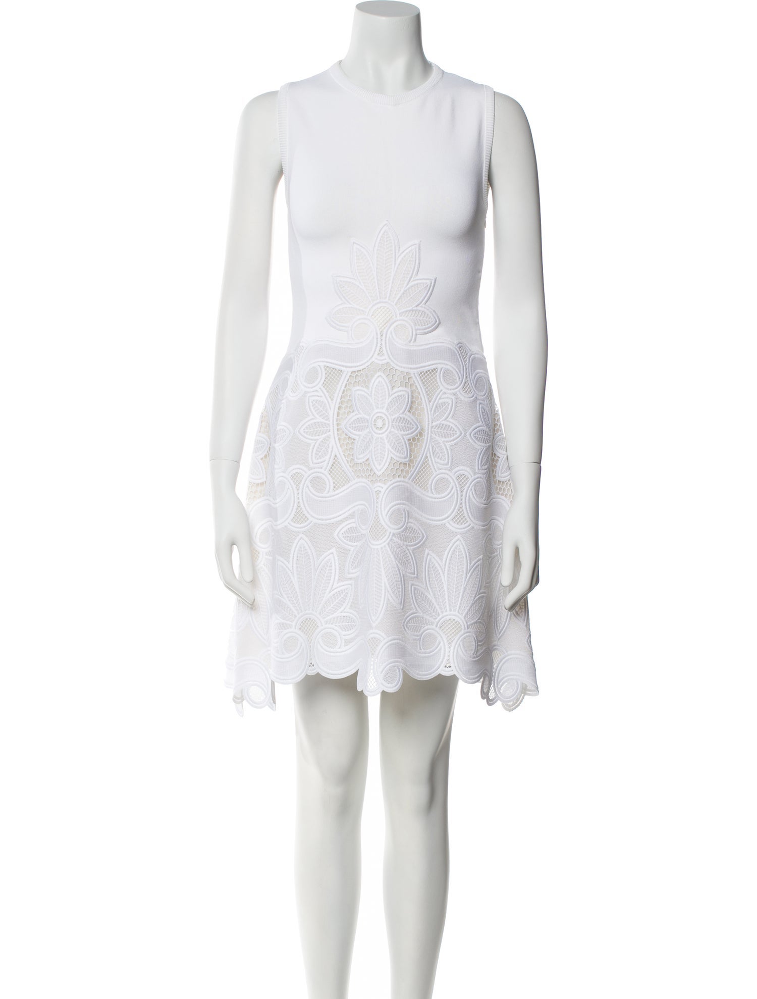 Antonio Berardi Crew Neck Mini Dress