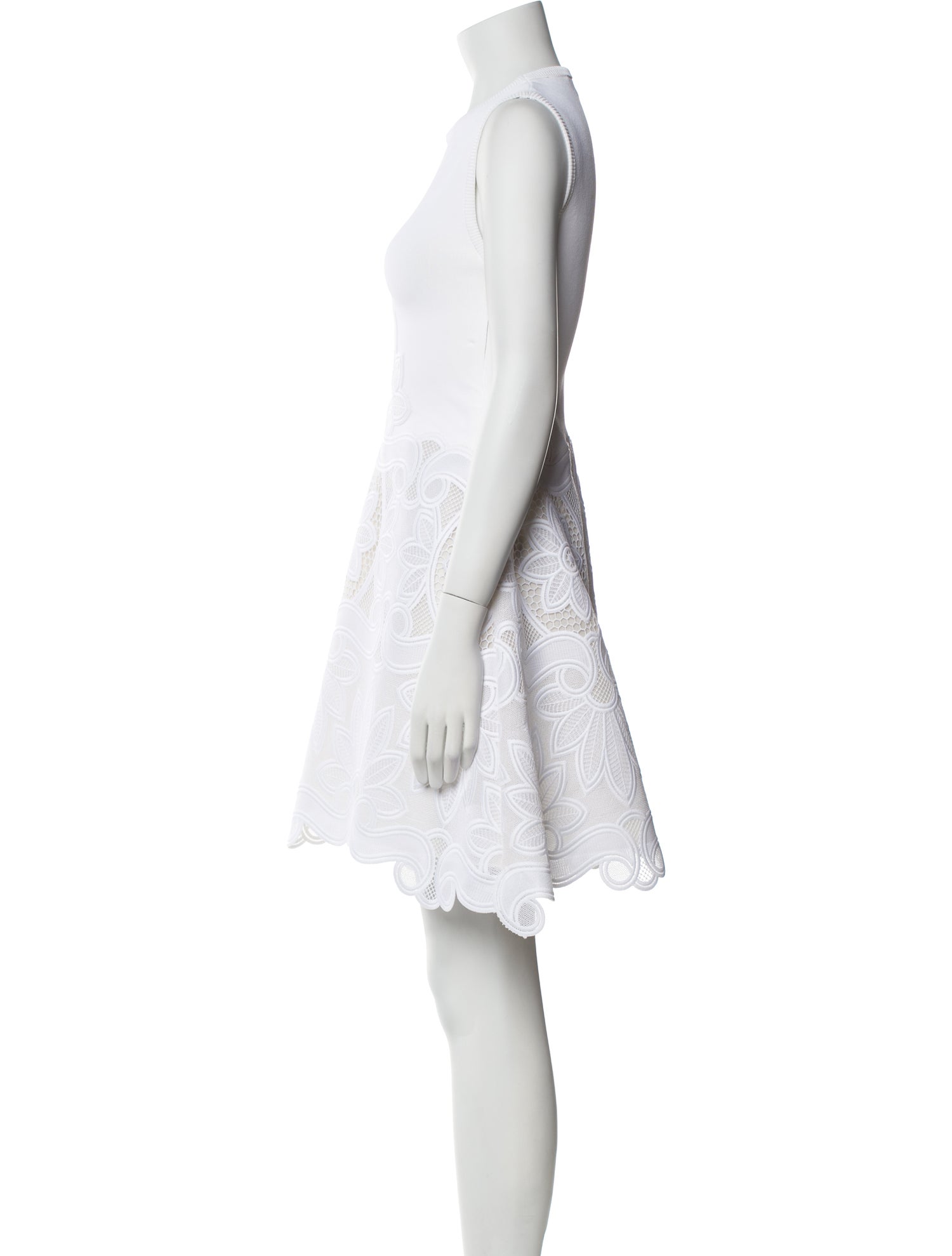 Antonio Berardi Crew Neck Mini Dress