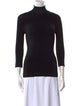 Antonio Berardi Turtleneck Three-Quarter Sleeve Top