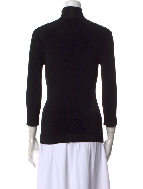 Antonio Berardi Turtleneck Three-Quarter Sleeve Top