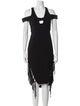 Antonio Berardi Square Neckline Midi Length Dress