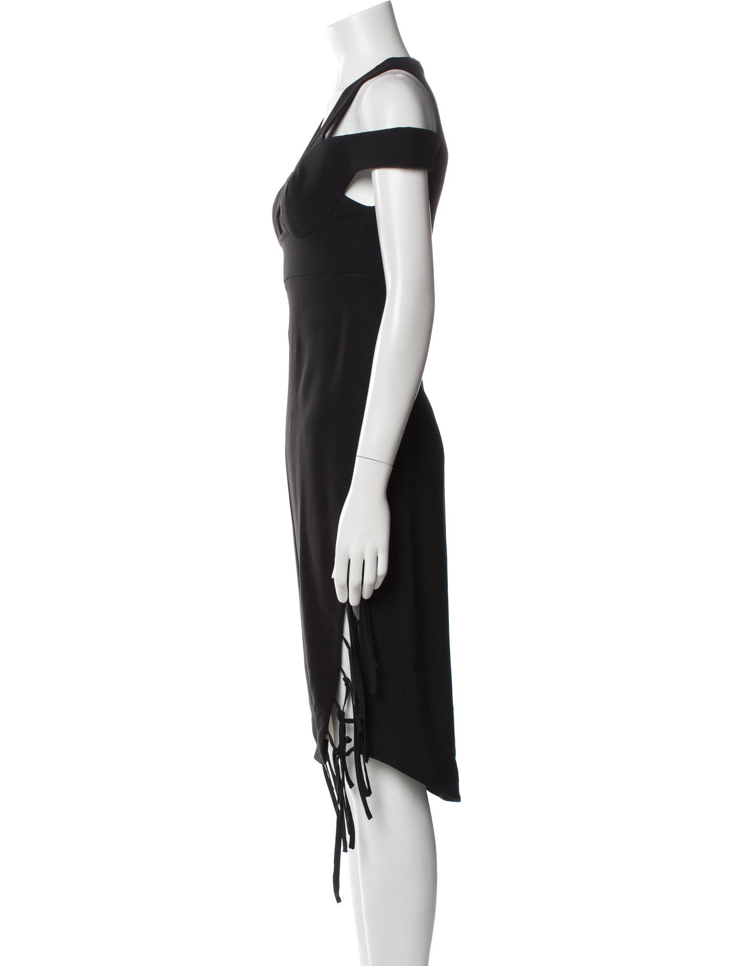 Antonio Berardi Square Neckline Midi Length Dress