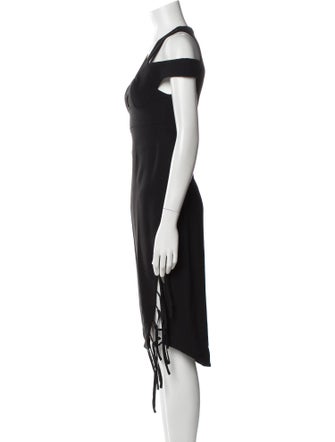 Antonio Berardi Square Neckline Midi Length Dress