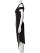 Antonio Berardi Square Neckline Midi Length Dress