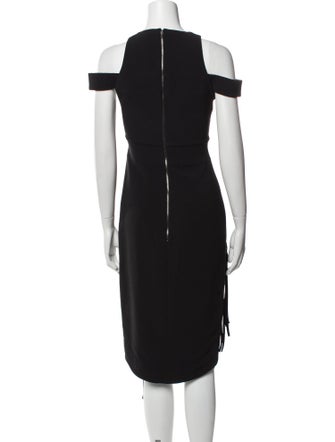 Antonio Berardi Square Neckline Midi Length Dress