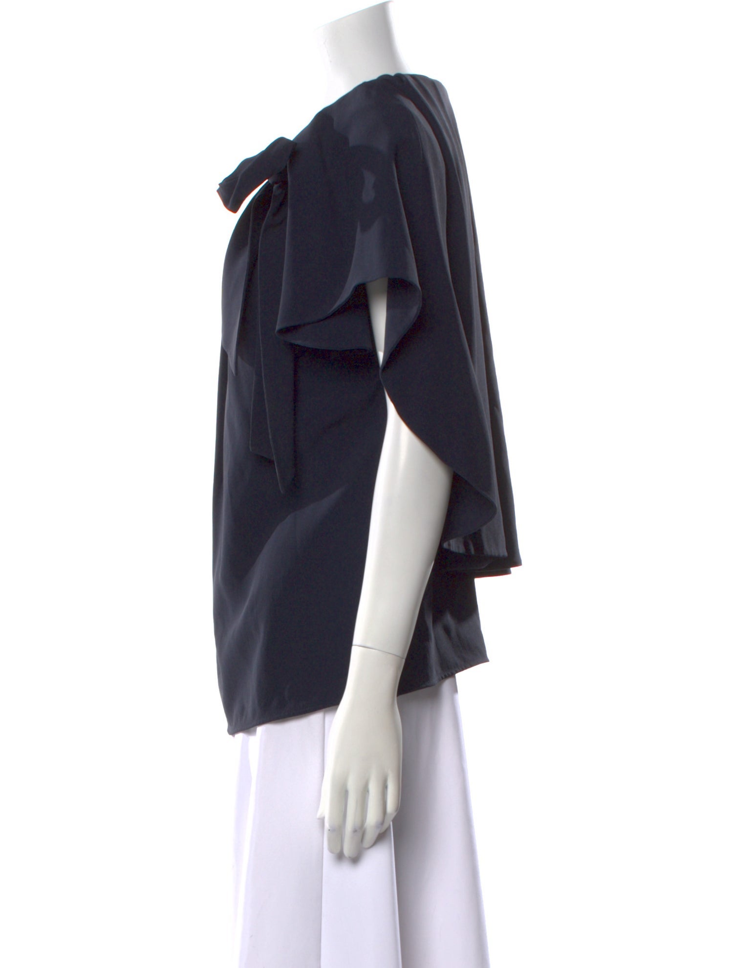 Antonio Berardi Square Neckline Short Sleeve Blouse