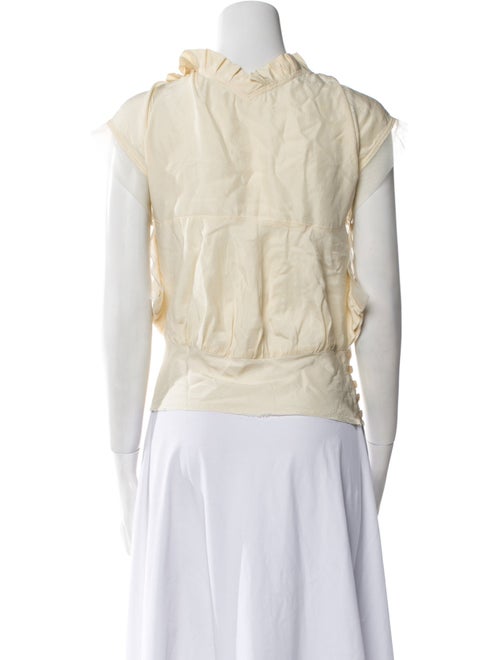 Antonio Berardi Wool V-Neck Crop Top