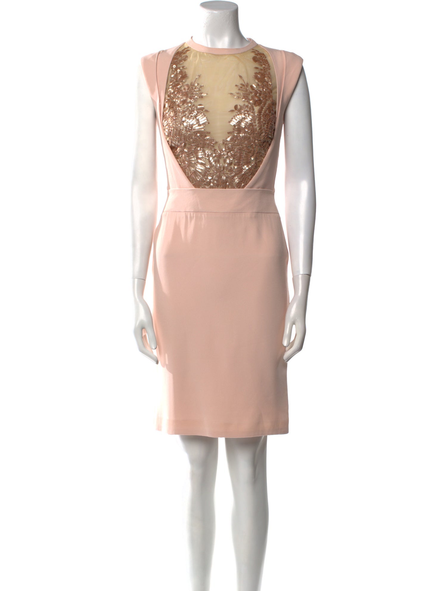 Antonio Berardi Crew Neck Knee-Length Dress