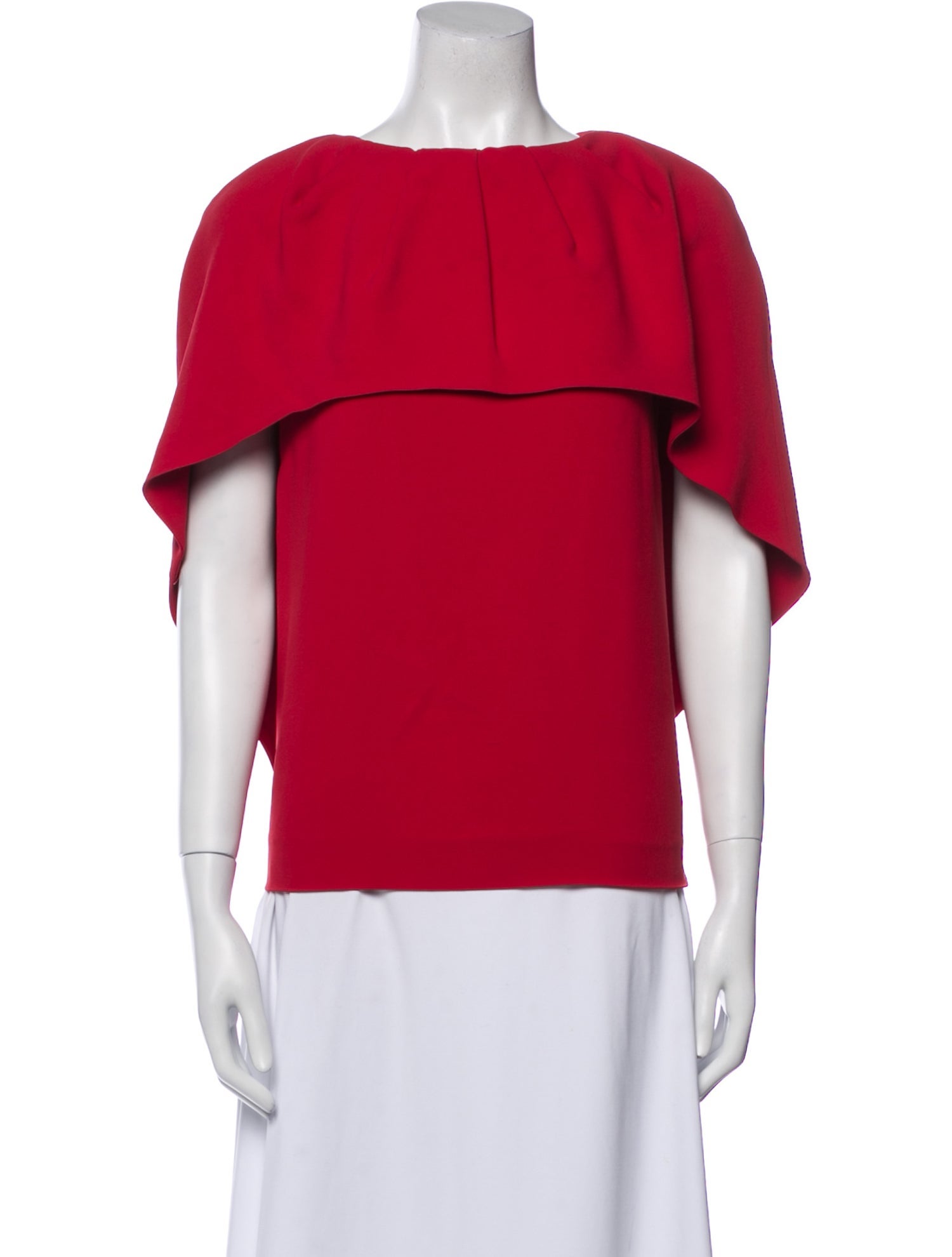 Antonio Berardi Bateau Neckline Short Sleeve Blouse