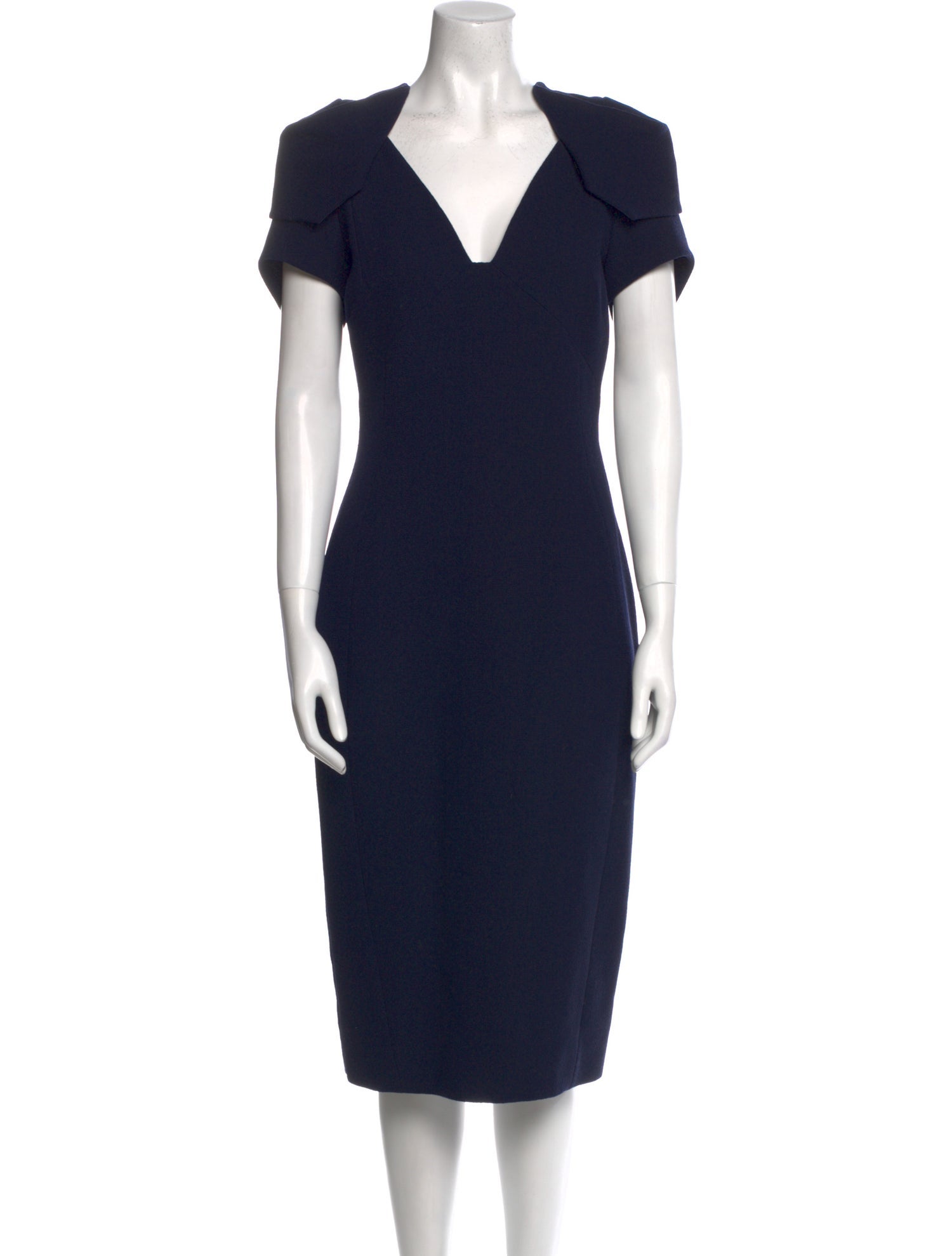 Antonio Berardi Wool Midi Length Dress