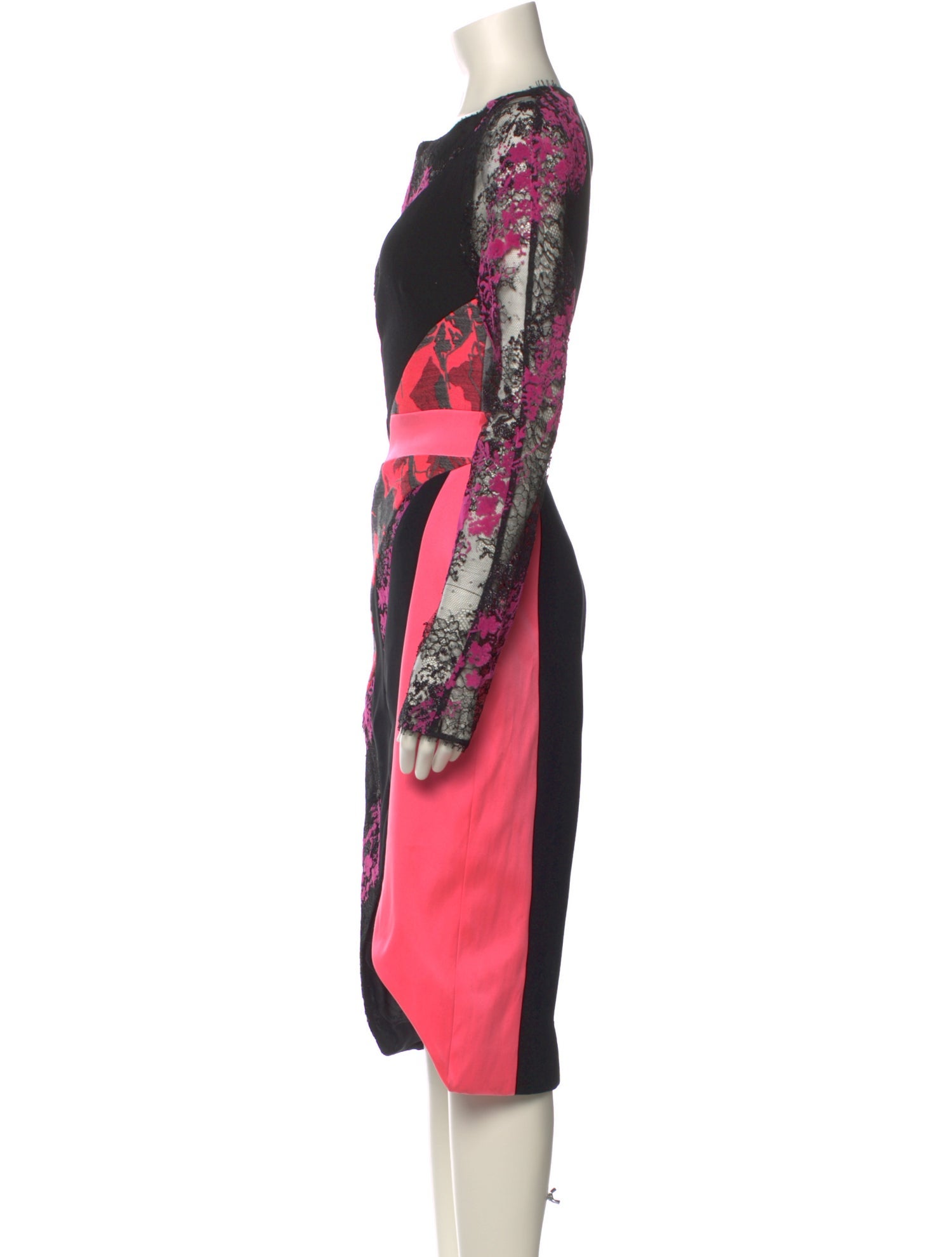 Antonio Berardi Floral Print Midi Length Dress