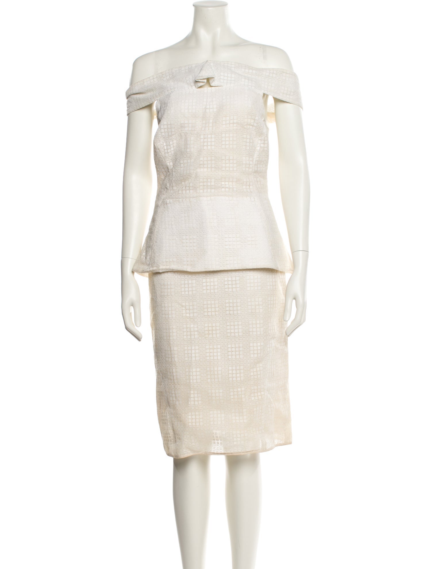 Antonio Berardi Off-The-Shoulder Knee-Length Dress