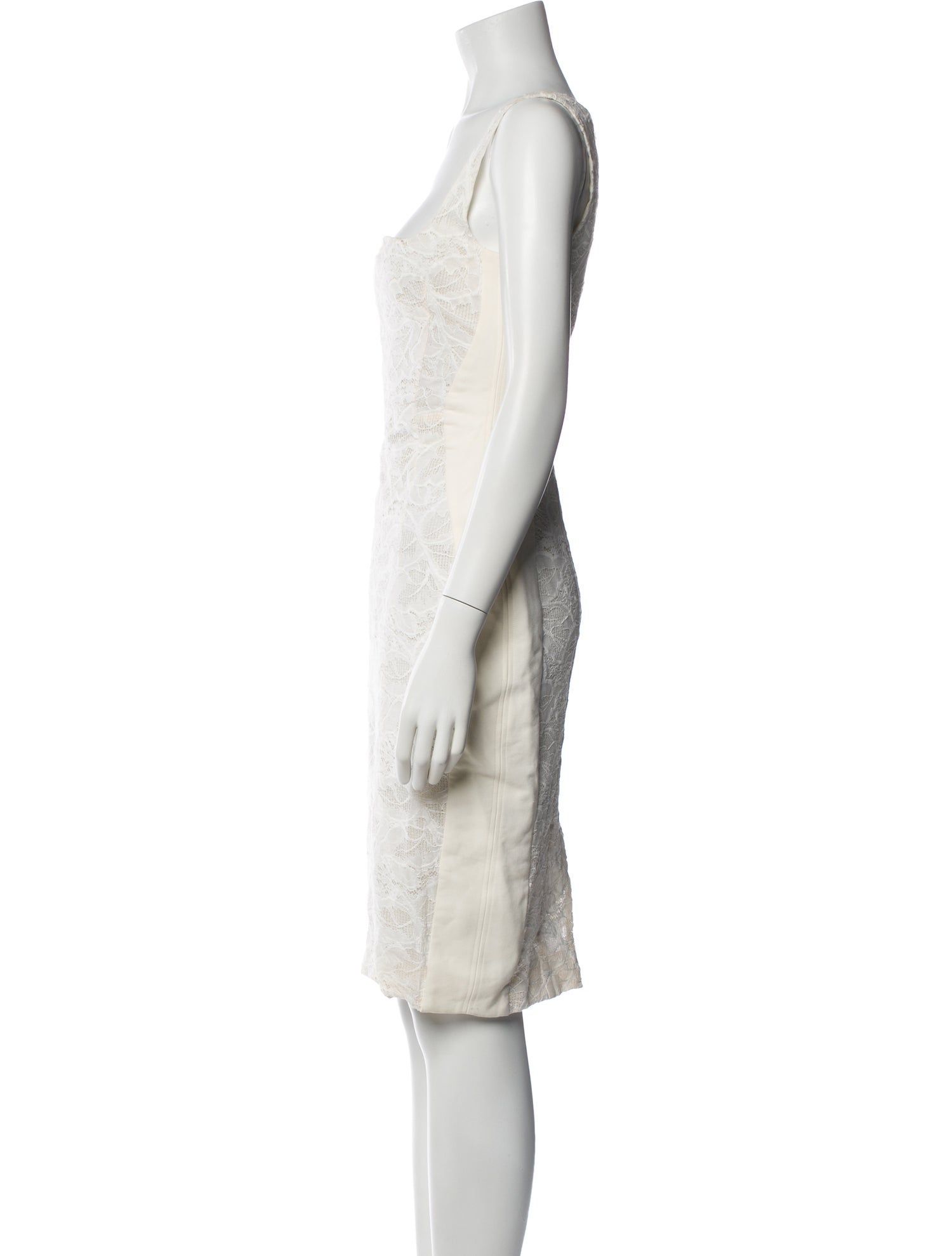 Antonio Berardi Square Neckline Knee-Length Dress